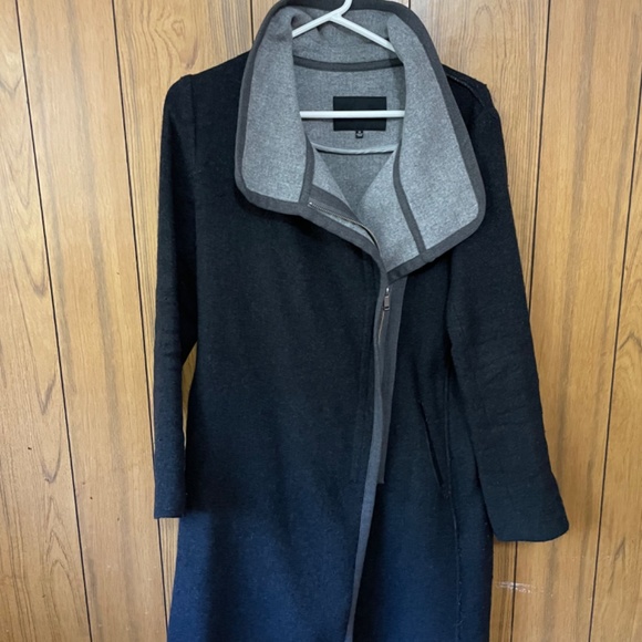 Babaton Dark Grey Zip Up Coat - Picture 3 of 3